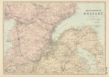 Antique map of Belfast