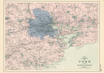 Antique map of Cork