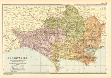 Antique map of Dorset