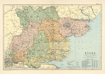 Antique map of Essex