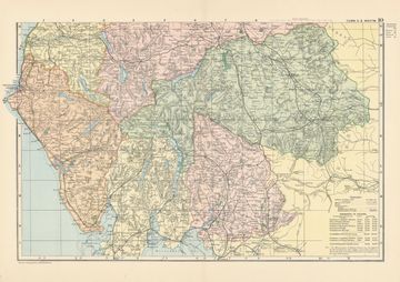 Antique map of Lake District
