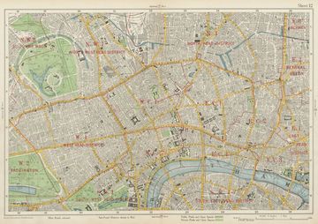 Antique map of North West London
