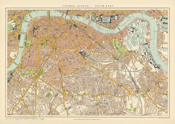 Antique map of South East London